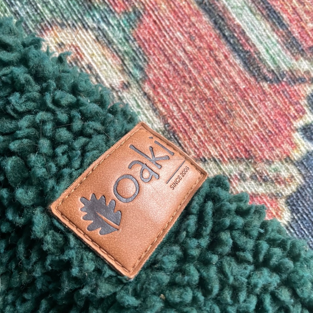 Oaki Forest Green Teddy Sherpa Jacket for Kids - Picture 2 of 3
